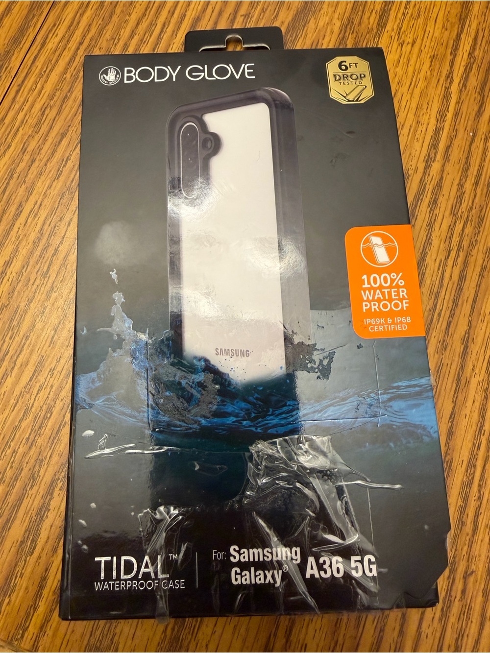 Body Glove Tidal Waterproof Phone Case for Samsung Galaxy A36 5G - Clear & Black